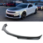 Oasiland front lip full view showing glossy black finish and aggressive styling benefit