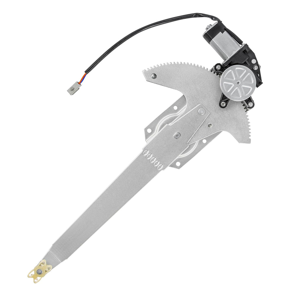 Obaee front left regulator assembly front view showing fit and mounting benefits