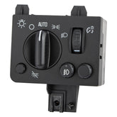 Obaee headlight switch front view showing ergonomic knob and labeled functions, improves control