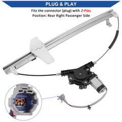 Obaee motor with electrical connector detail, facilitates plug-and-play installation benefit