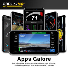 OBDLink MX+ paired with smartphone app screen for live data monitoring benefit