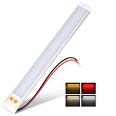 Obeaming front view mounted light bar providing even interior lighting