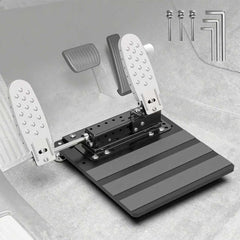 OceanicEcho front view of left-foot accelerator showing compact pedal and position benefits