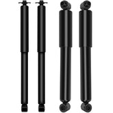 OCPTY front and rear shocks packaging showing complete 4‑piece kit and benefit of full replacement