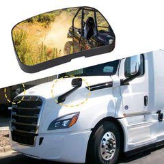 oddiyer left hood mirror glass front view showing clear reflective surface and improved visibility