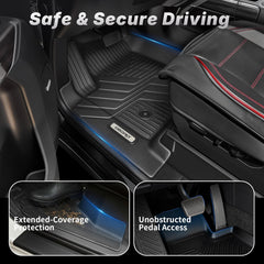 OEDRO closeup tread pattern channeling water and debris effectively