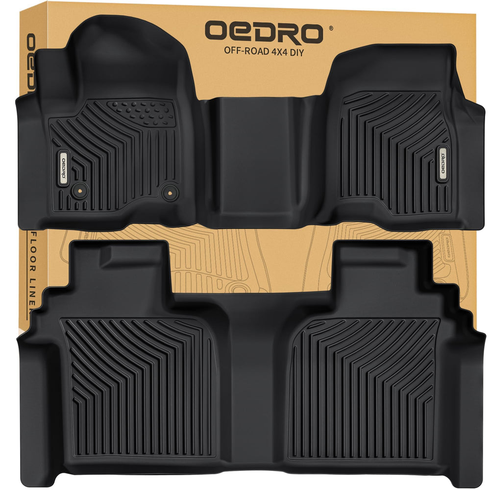 OEDRO driver-side mat showing precise Silverado fit and full protection