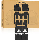 OEDRO front floor mats photographed in Kia Carnival showing precise fit and protection