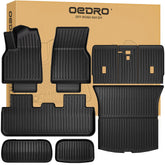 OEDRO front packaging showing full mat set and clear model fit benefits