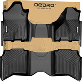 OEDRO front row full coverage mat showing exact fit and easy cleaning benefit