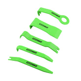 OEMTOOLS 25314 kit front view showing five nylon trim tools and protective finish benefit