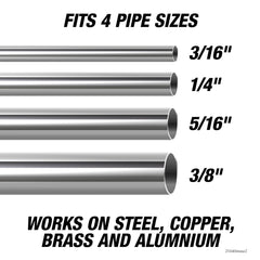 OEMTOOLS 25440 dual-sized adapters displayed to show 1/4 to 3/8 inch capacity