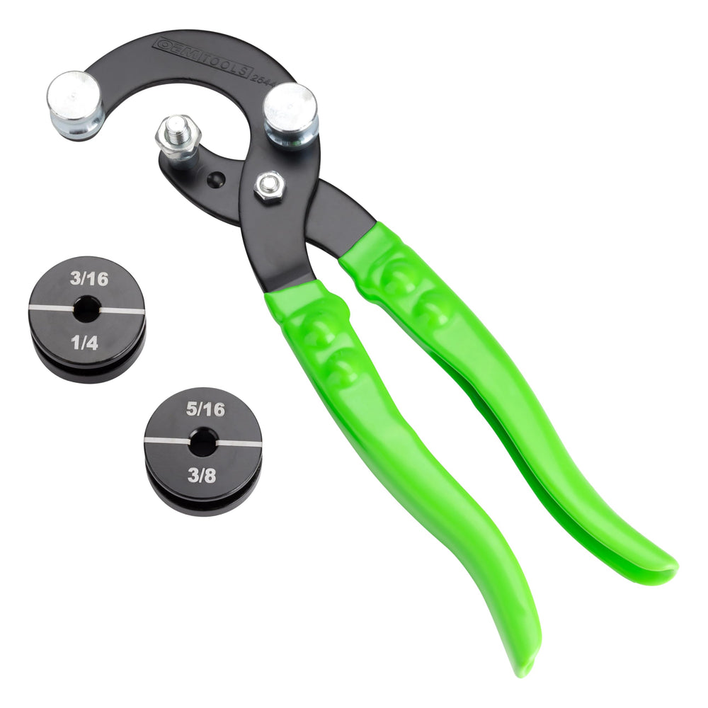 OEMTOOLS 25440 front view showing compact plier bender and handles for easy control