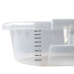 OEMTOOLS detail of molded filter shelf reducing drips and mess