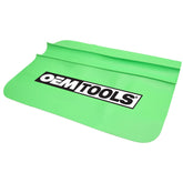 OEMTOOLS front view of green fender cover protecting car paint with wide coverage