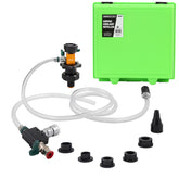 OEMTOOLS kit front view showing complete refill and pressure tester for quick coolant fills