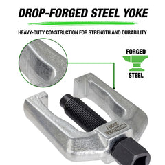 OEMTOOLS yoke detail showing drop-forged steel, providing durable alignment under load