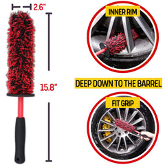 oesee long-handle angled brush cleaning spokes for deeper reach benefits