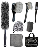 oesee full kit front layout showing all eight tools for complete wheel care