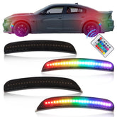 OFFKAT front marker showing smoked lens and crisp fit for Charger benefit visibility