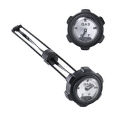 OFIG gas cap front view showing gauge and clear reading benefit