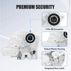 OGATOO actuator mounted in door example demonstrating restored locking function