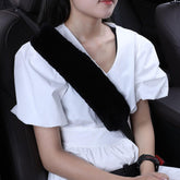 OGLAND front view of seatbelt covers showing plush comfort