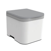 OGO NOMAD front view showing compact portable toilet and quick setup benefit
