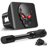 OGYE metal skull front view showing bold emblem and durable finish