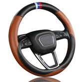OHHMNKK brown leather cover front view shows elegant finish and fit