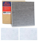 OIFILLIO cabin filter front packaging showing fit and benefit
