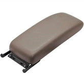 OKAY MOTOR front view of oak tan center console lid showing factory fit benefit