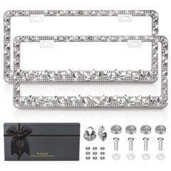OKLPF front view silver frame showing full sparkle and clean fit