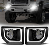 OKSIWA front assembly for GMC Sierra showing improved nighttime visibility