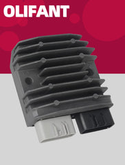 OLIFANT heat sink detail illustrating cooling fins that help stable voltage regulation
