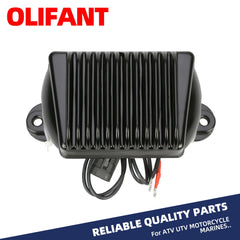 OLIFANT regulator-rectifier installed on Harley demonstrating direct-fit replacement benefit