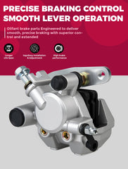 OLIFANT caliper installed on ATV front wheel demonstrating correct fitment and safety
