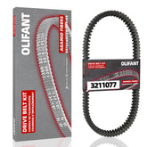 OLIFANT drive belt front view showing full profile and fitment benefit