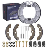OLIFANT front brake shoes packaging showing complete kit and fitment benefits