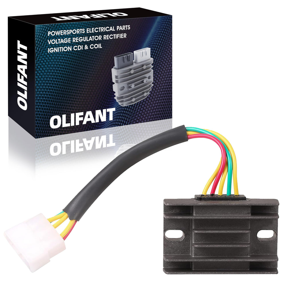 OLIFANT rectifier front view showing compact design and mounting points for easy replacement
