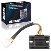 OLIFANT rectifier front view showing compact design and mounting points for easy replacement