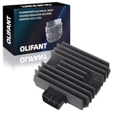 OLIFANT regulator rectifier front view showing compact housing and correct mounting tabs for easy replacement