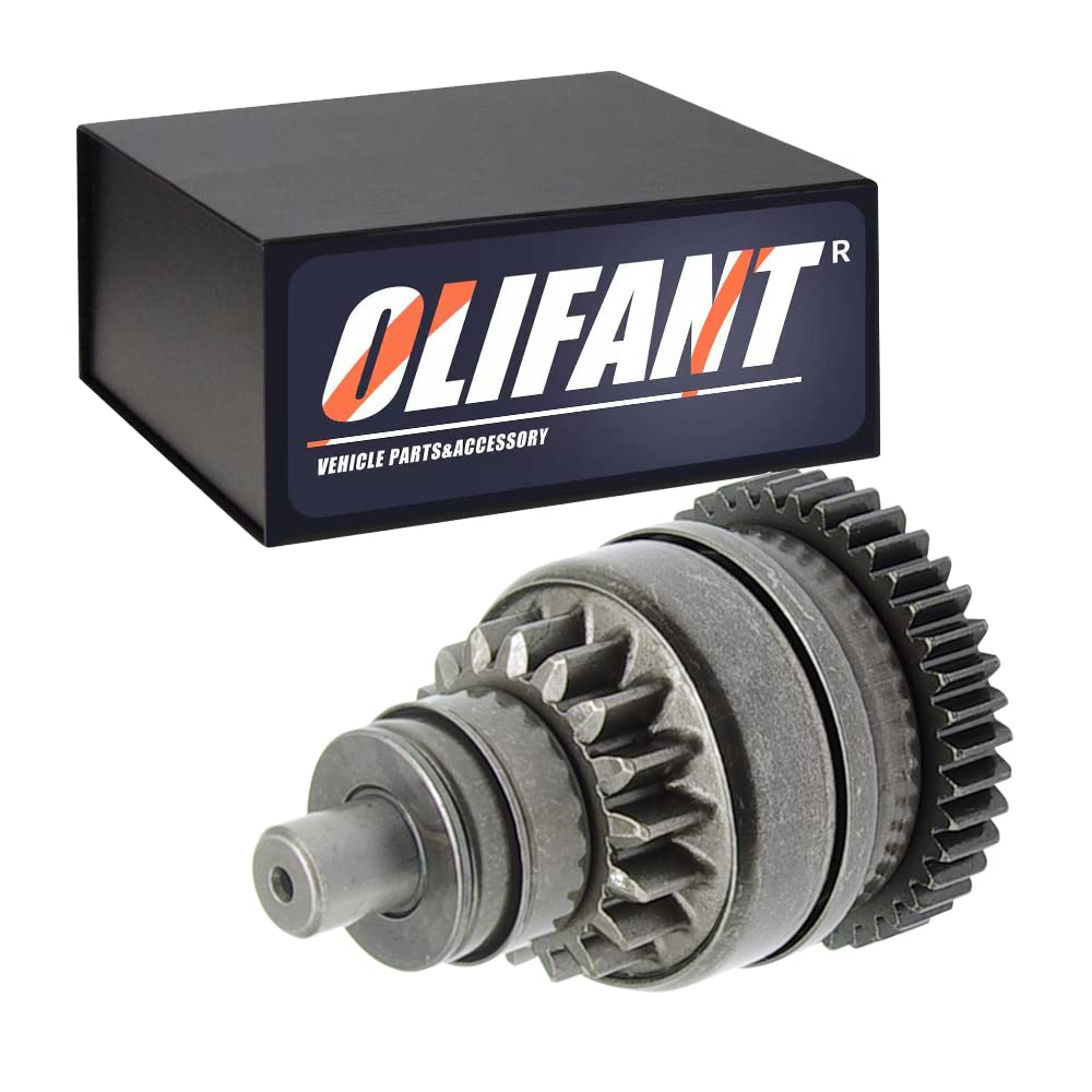 OLIFANT starter drive front view showing full unit and fitment details for easy identification