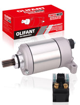 OLIFANT starter front angle showing robust housing and fit for Yamaha