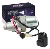 OLIFANT starter front view showing mounting flange and bolt holes for easy fit