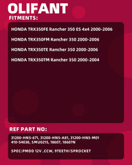 OLIFANT starter label with part numbers for quick cross-reference benefit