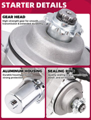 OLIFANT starter 3-bolt mounting flange side view for proper alignment
