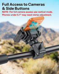 OMOTON BK01 installed on rearview mirror stem with adapter for versatile fit