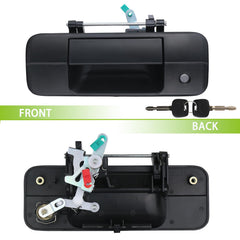 omoZone handle installed on Toyota Tundra tailgate showing correct fitment