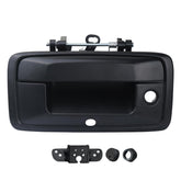 omoZone front view of black tailgate handle showing clean fit and restored appearance